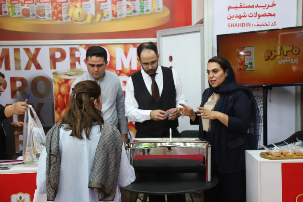 حضور شرکت کشت و صنعت شیفته آرای شرق با برند شهدین در سومین نمایشگاه محصولات غذایی سلامت‌محور Food Health Expo